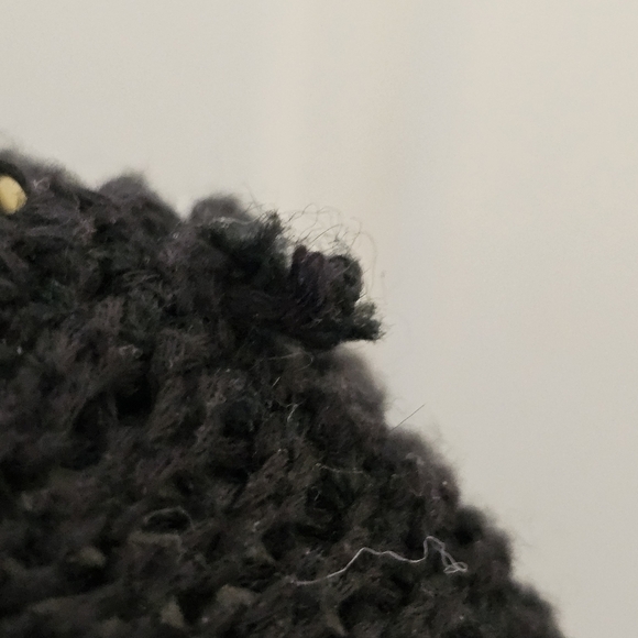 Love Stitch Net Weave Crotchet Sweater Black Size S - Picture 13 of 13